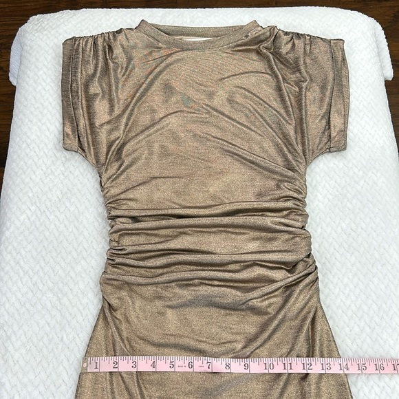 Lovers+Friends Gold Simmer Rosie Mini Dress - Picture 10 of 17